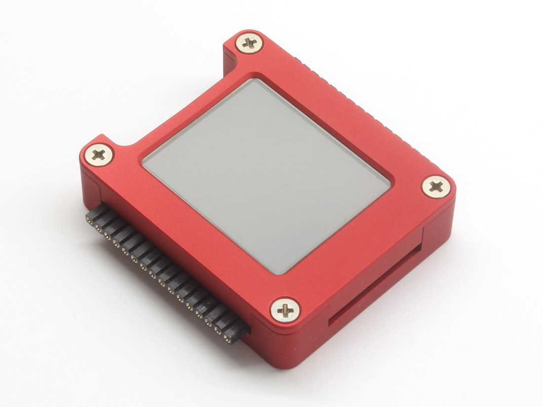 MicroPython housing for LCD160CR, red
