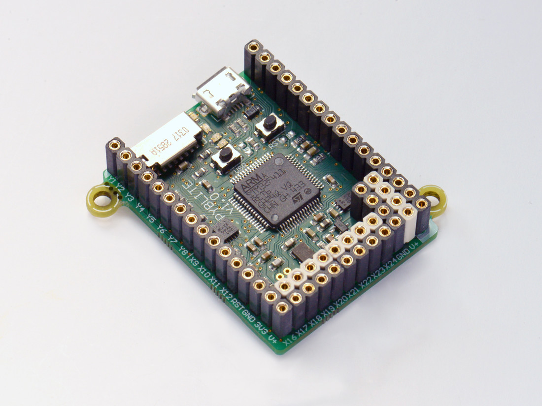 MicroPython pyboard lite v1.0 with accelerometer and headers