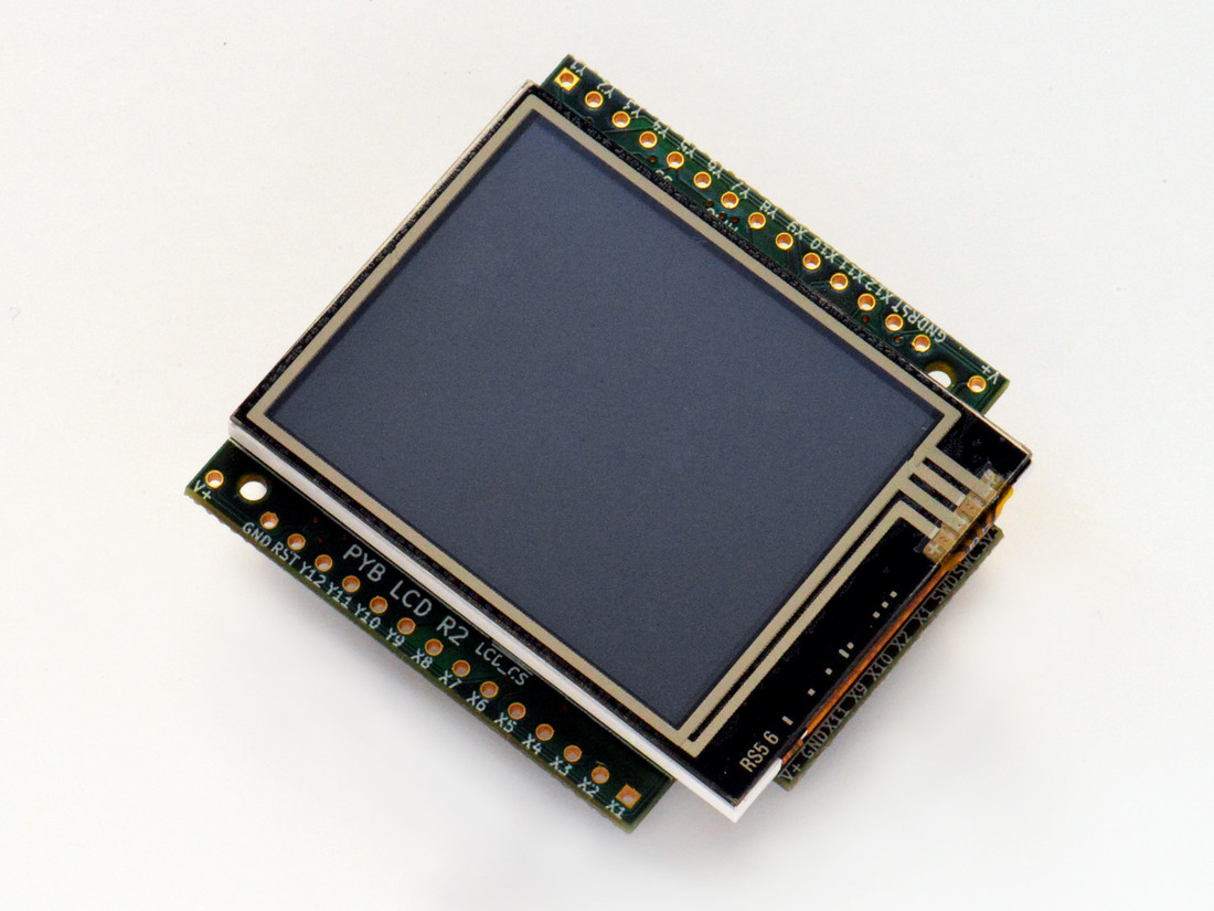 Colour LCD skin with resistive touch