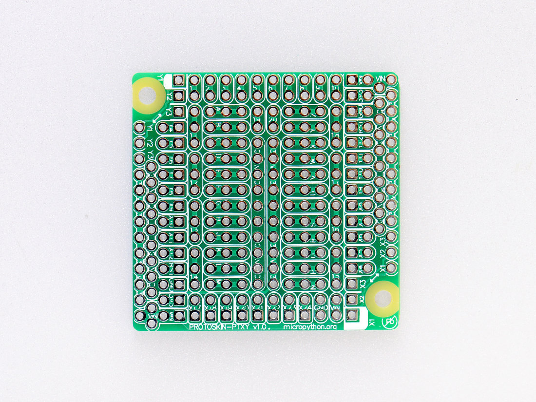 Protoskin through-hole XY-size v1.0