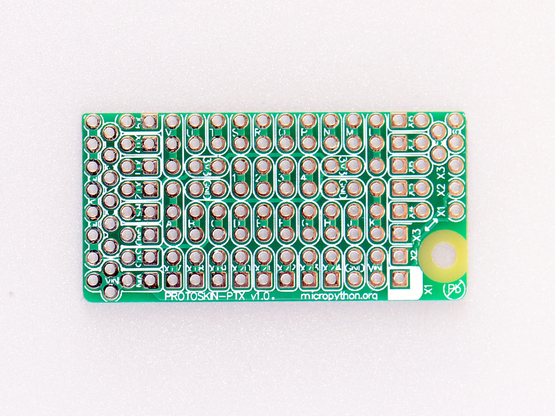 Protoskin through-hole X-size v1.0